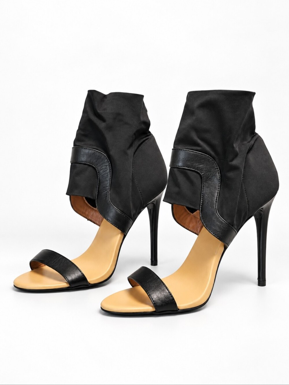 & Other Stories Sculptural Sock Stiletto Sandals Size 39